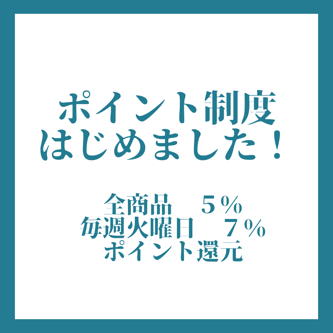 ポイント制度を導入しました!