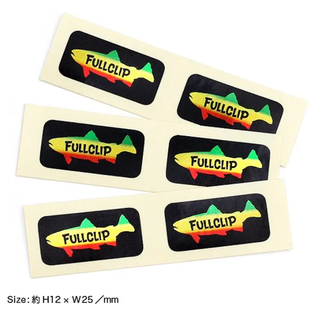 FULLCLIP TROUT LOGO SPOOL DECAL(フルクリップトラウトロゴ スプールデカール)