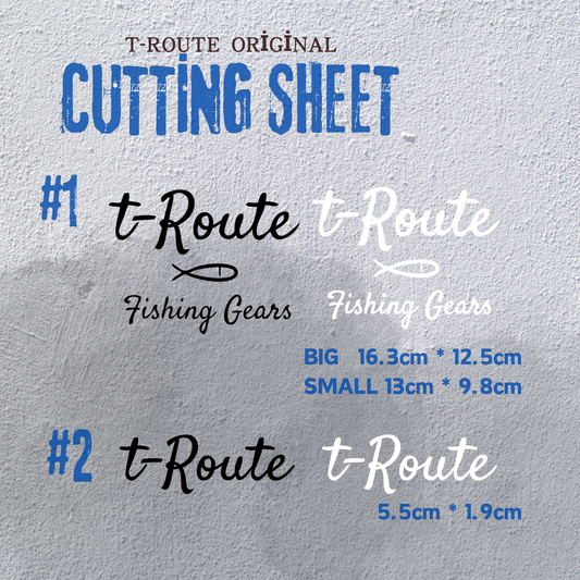 t-Route Original Cutting Sheet & Sticker（t-Routeオリジナルカッティングシート＆ステッカー）