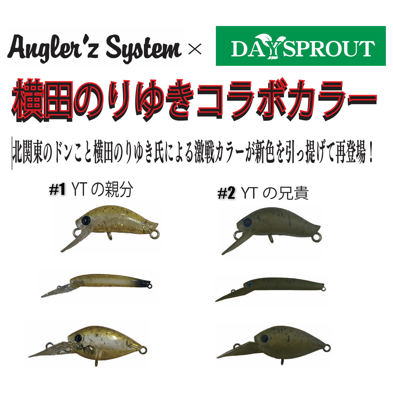 DAYSPROUT PLUG YOKOTA NORIYUKI color（ディスプラウトプラグ横田のりゆきカラー）