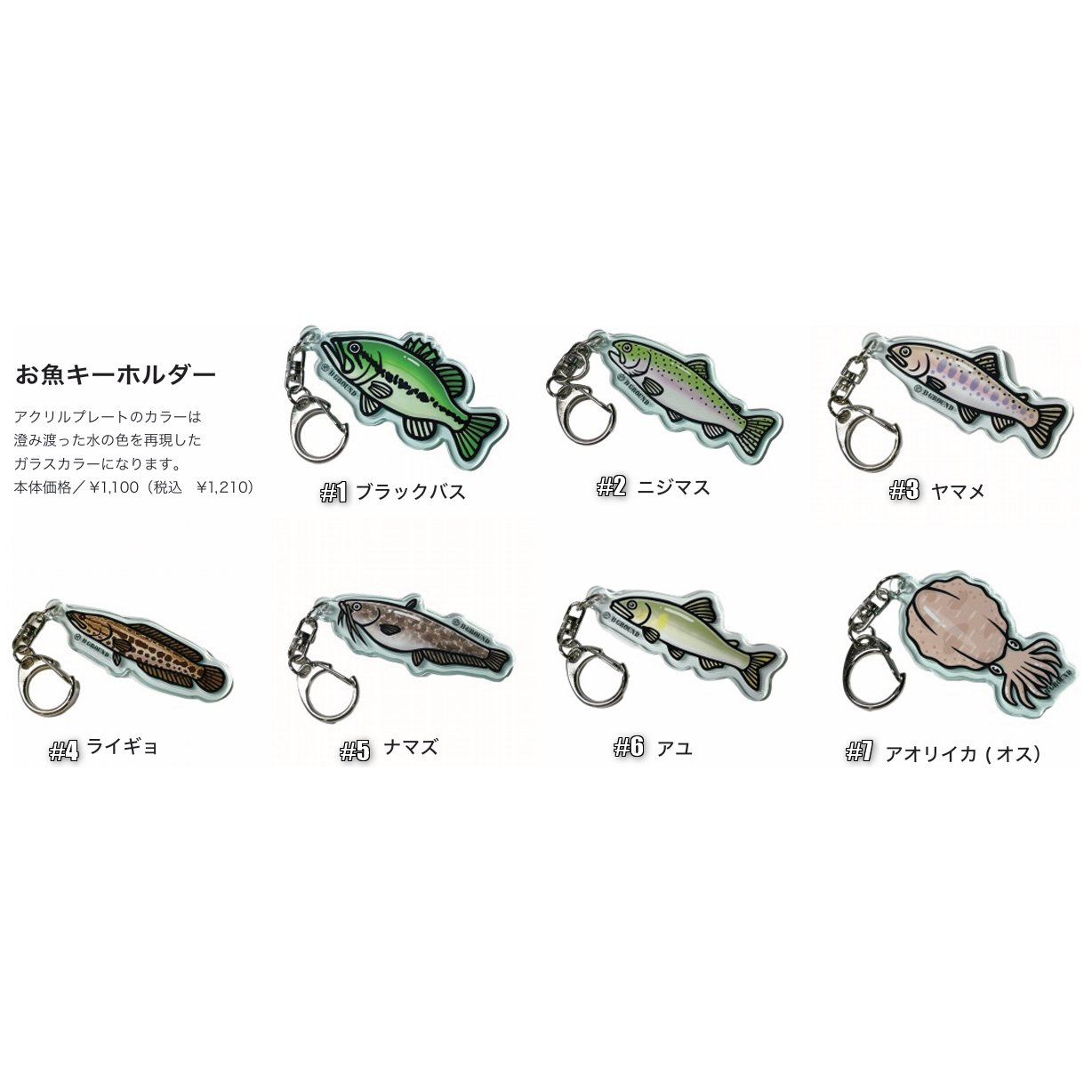 B-GROUND FISH KEY HOLDER（ビーグラウンドお魚キーホルダー）