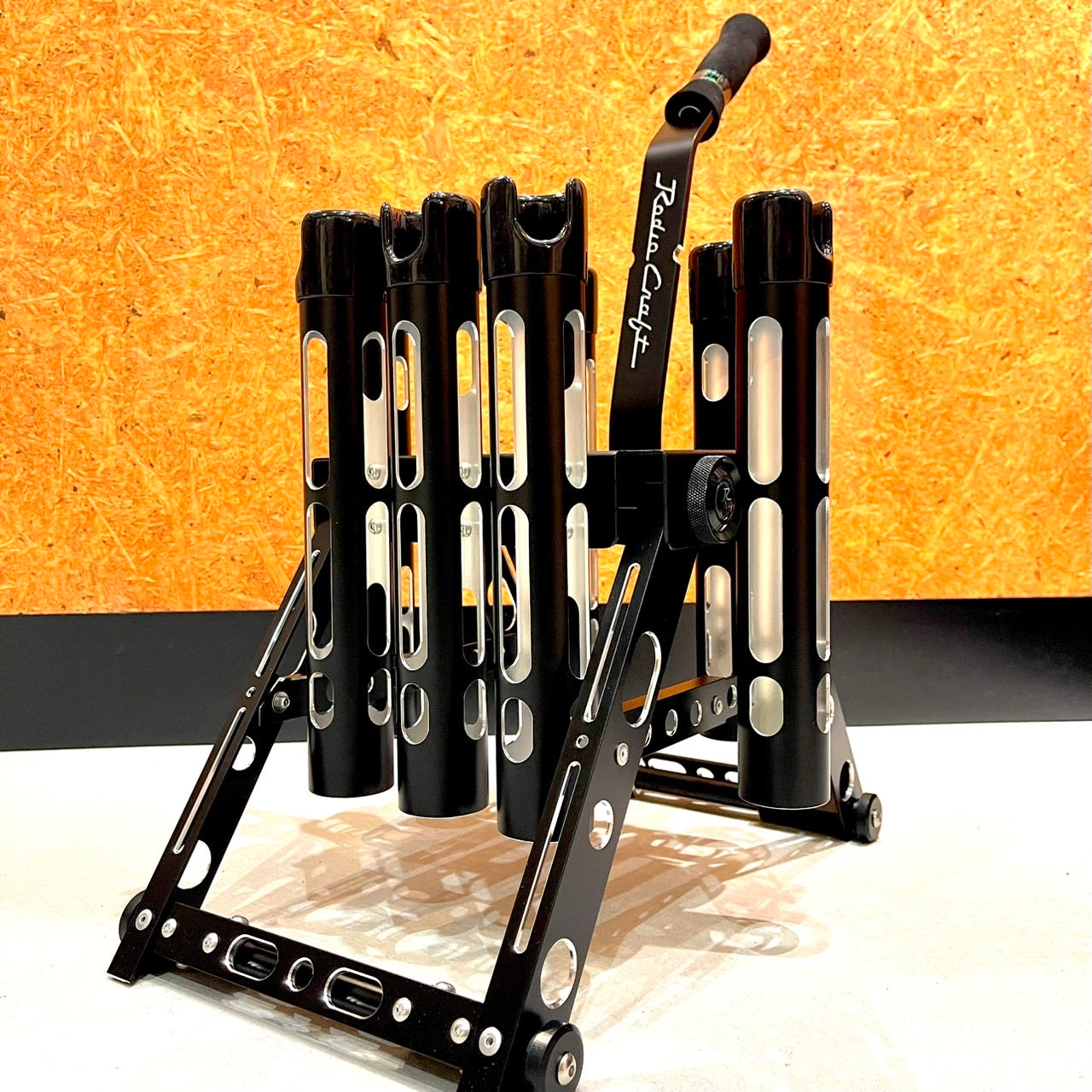 RC Super Custom rod stand For 7 pieces Black Edition (RCスーパーカスタムロッドスタンド7本用ブラックエディション)