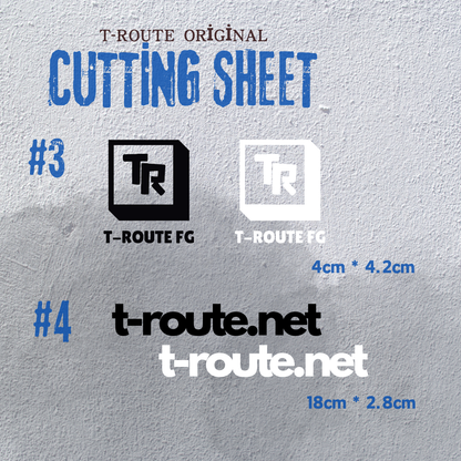 t-Route Original Cutting Sheet & Sticker（t-Routeオリジナルカッティングシート＆ステッカー）