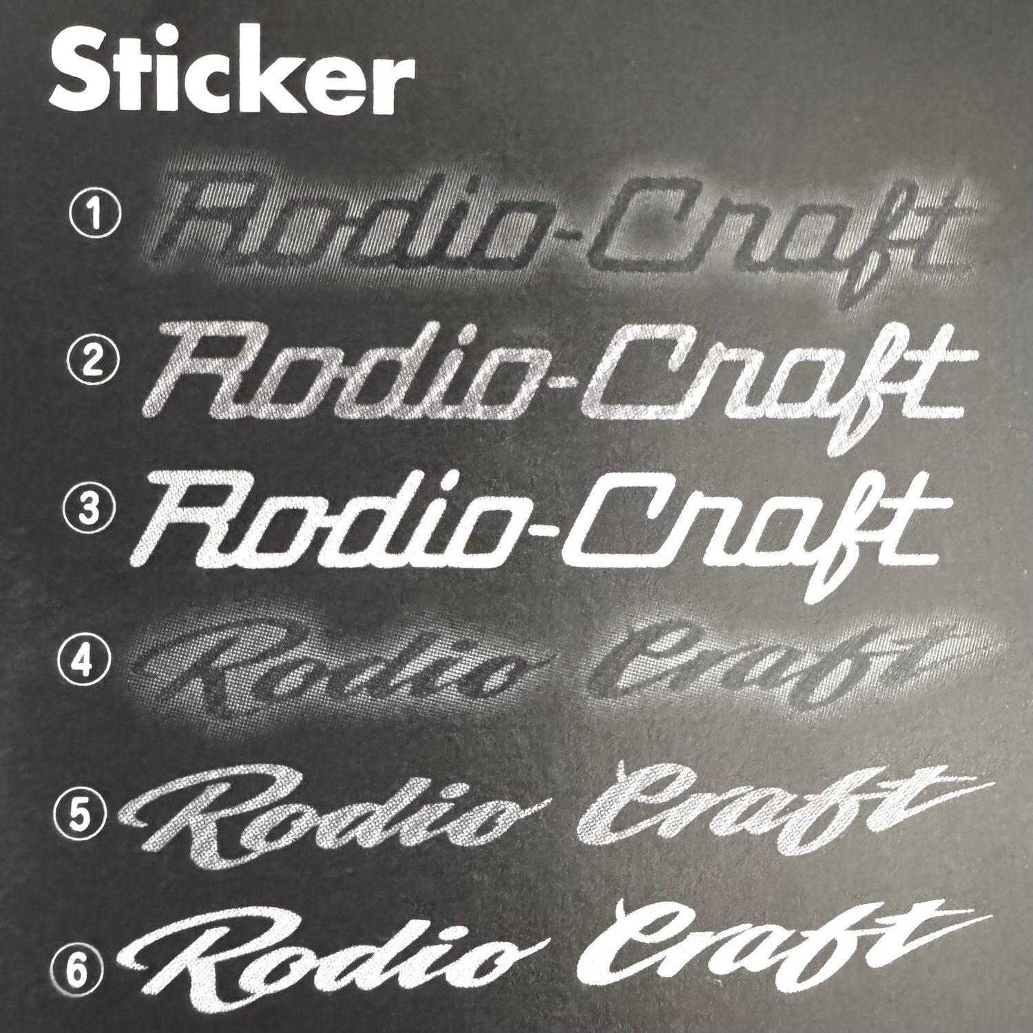 RC Cutting logo Sticker Series（RCカッティングロゴステッカー）