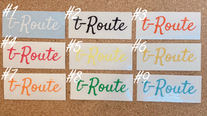 t-Route Cutting Sticker（カッティングシート）